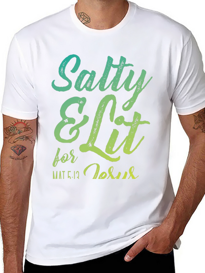 Salty & Lit for Jesus Graphic T-Shirt