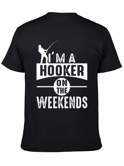 Hooker On Weekends Fishing T-Shirt