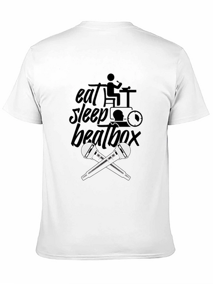 Eat Sleep Beatbox Black Graphic T-Shirt