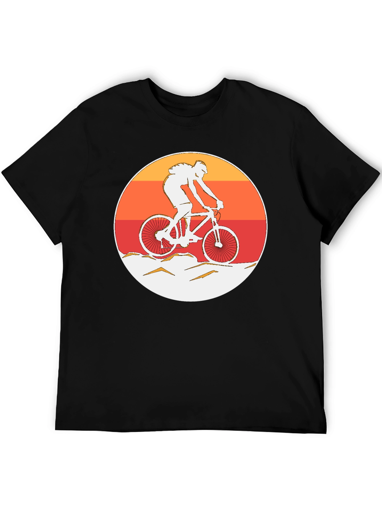 Mountain Biker Graphic T-Shirt - Sunset Ride