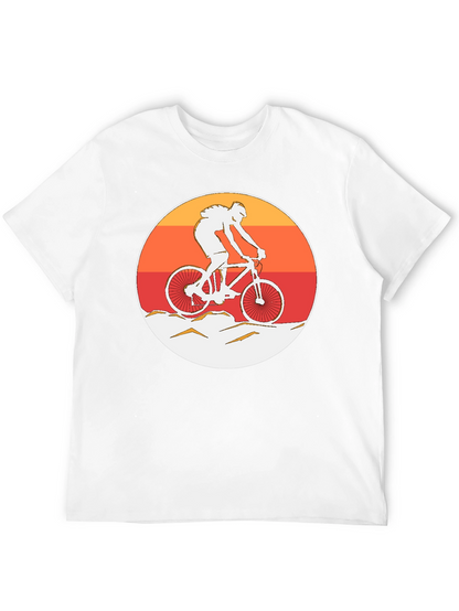 Mountain Biker Graphic T-Shirt - Sunset Ride