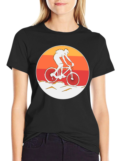 Mountain Biker Graphic T-Shirt - Sunset Ride