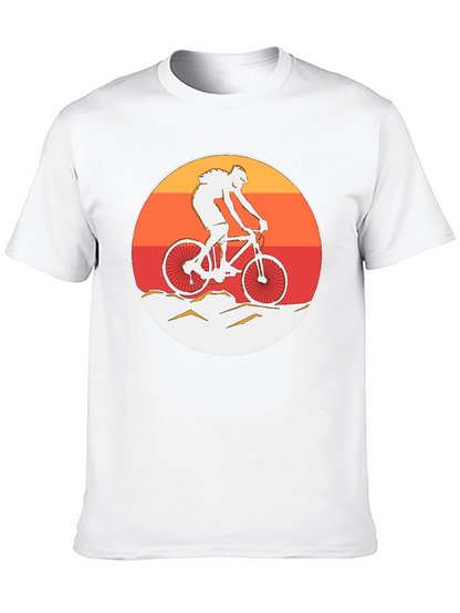Mountain Biker Graphic T-Shirt - Sunset Ride