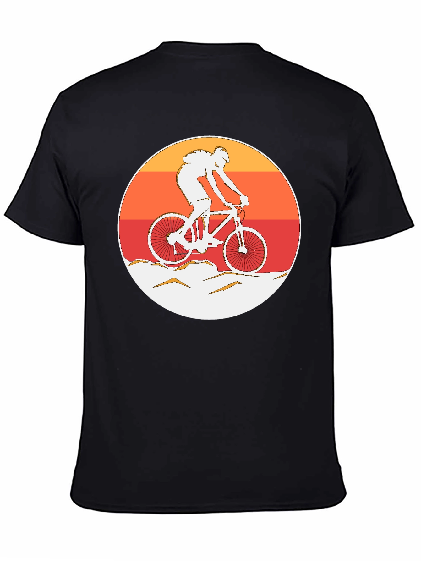 Mountain Biker Graphic T-Shirt - Sunset Ride
