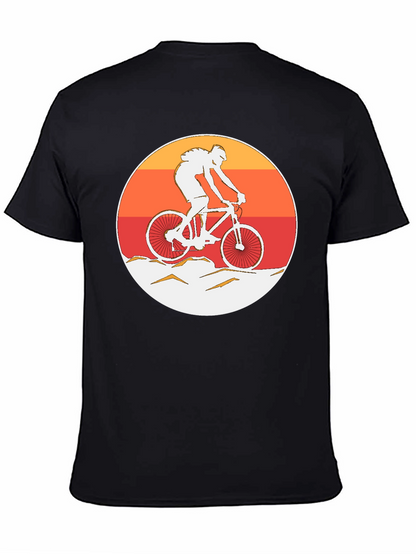 Mountain Biker Graphic T-Shirt - Sunset Ride