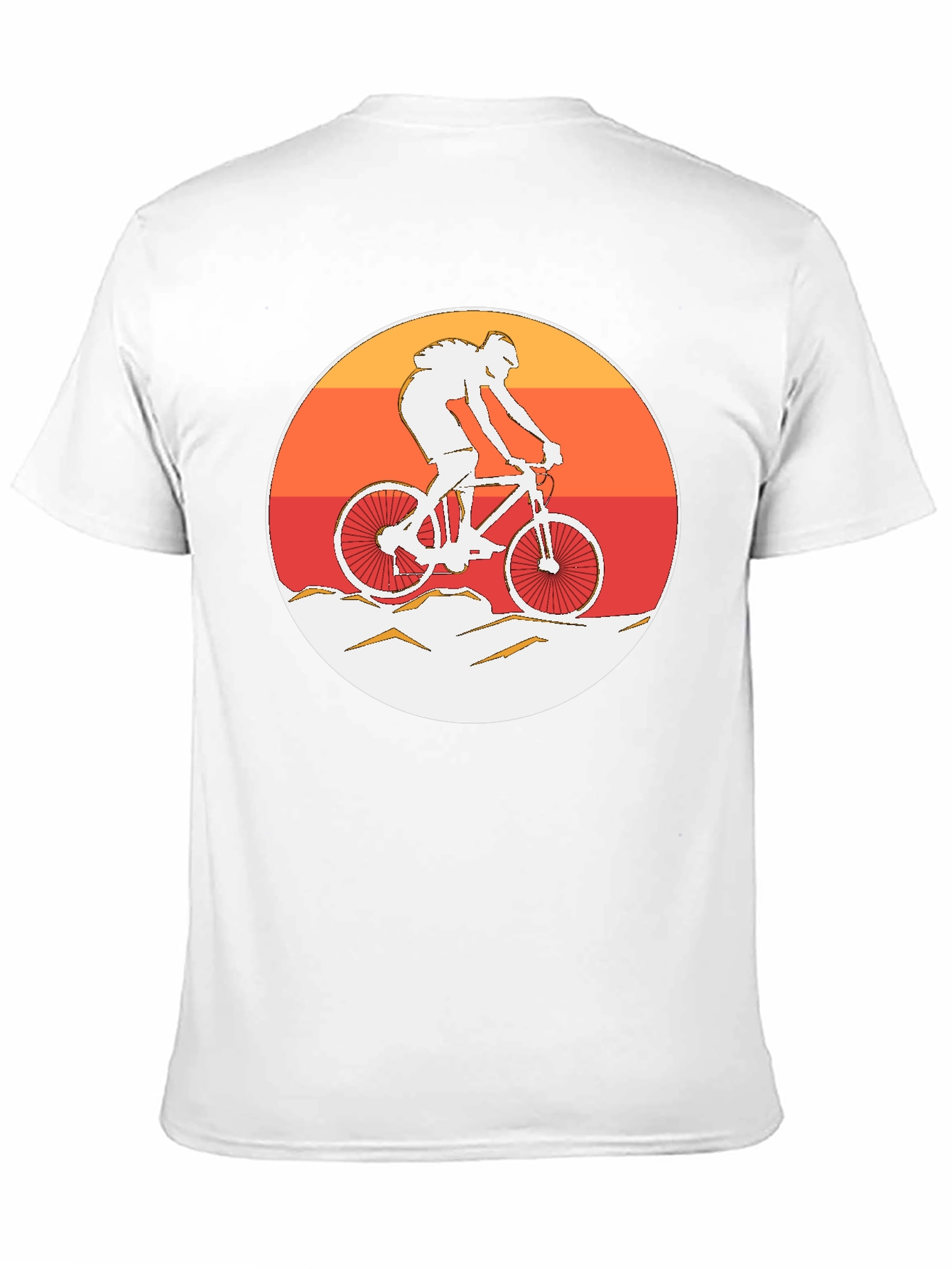Mountain Biker Graphic T-Shirt - Sunset Ride