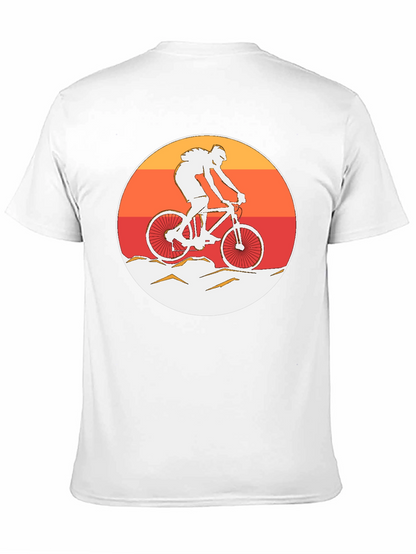 Mountain Biker Graphic T-Shirt - Sunset Ride