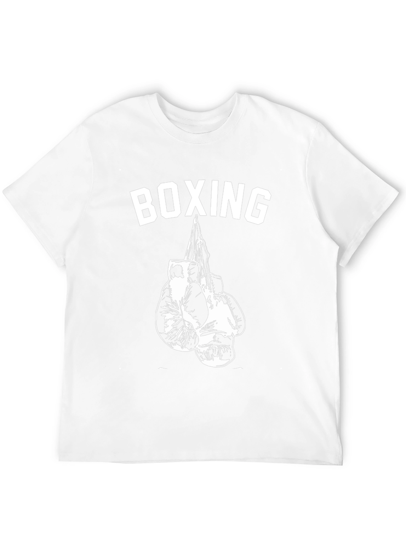 Boxing Gloves Graphic Tee - Black Cotton