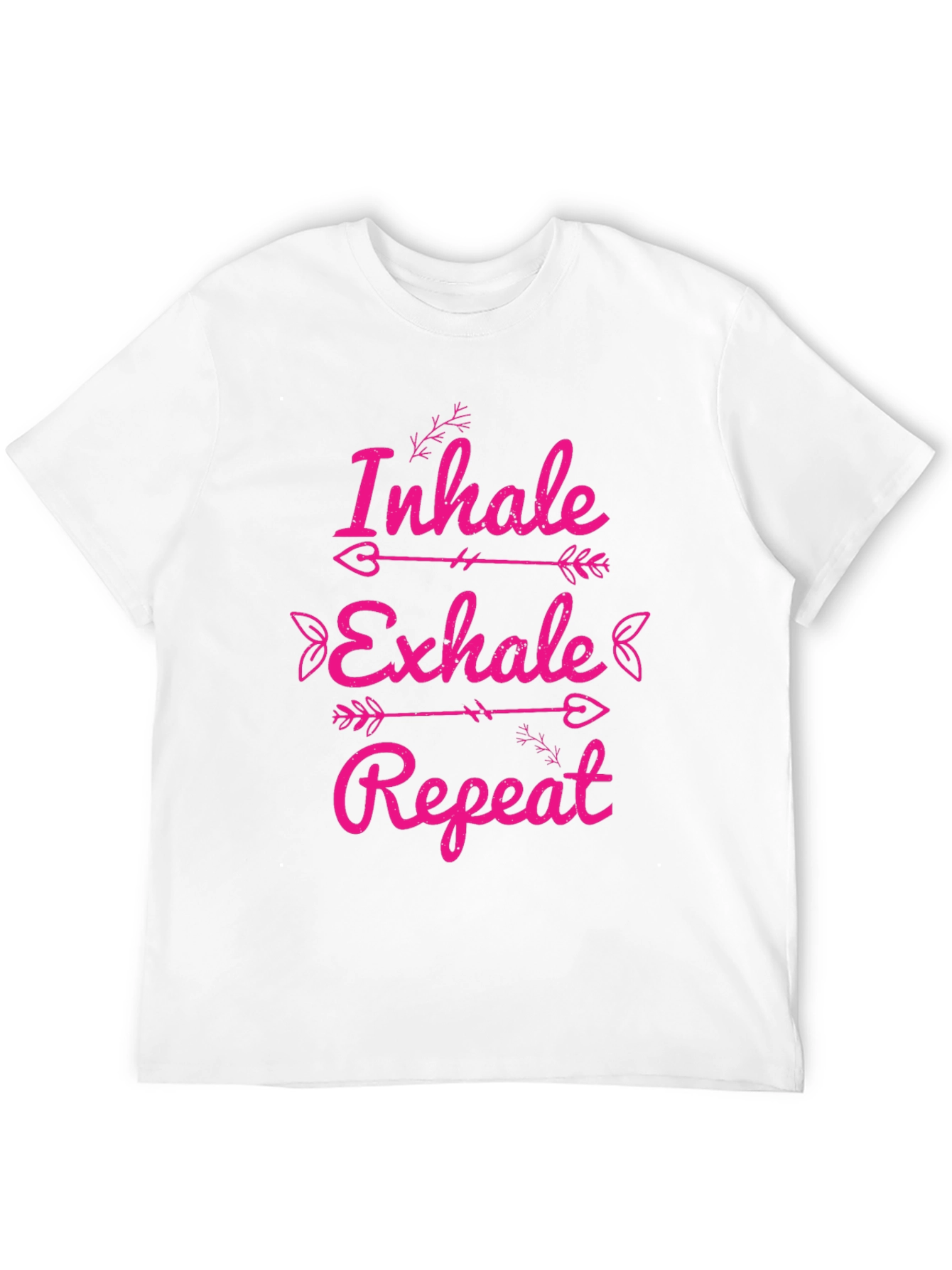 Inhale Exhale Repeat Graphic Tee - Black