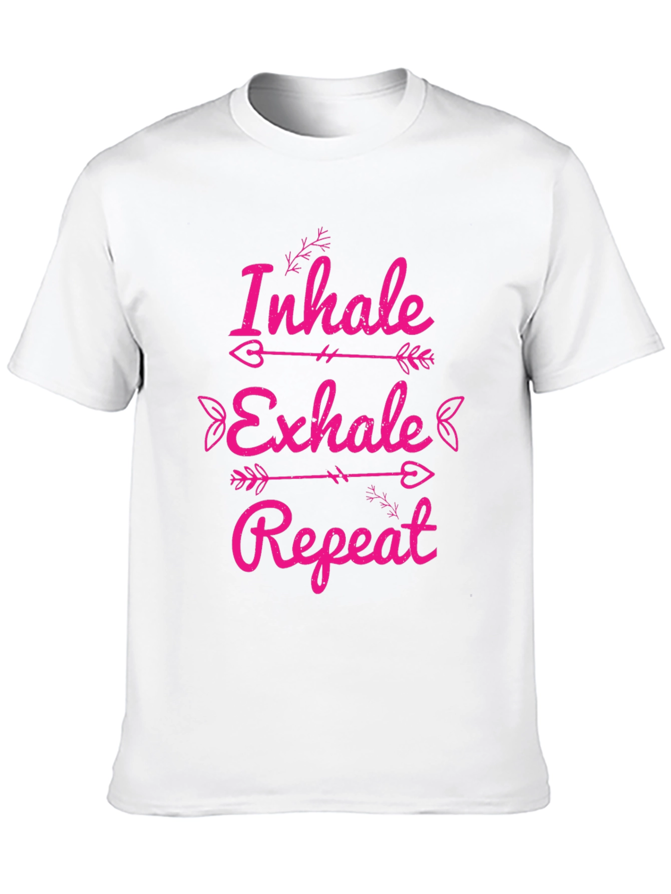 Inhale Exhale Repeat Graphic Tee - Black