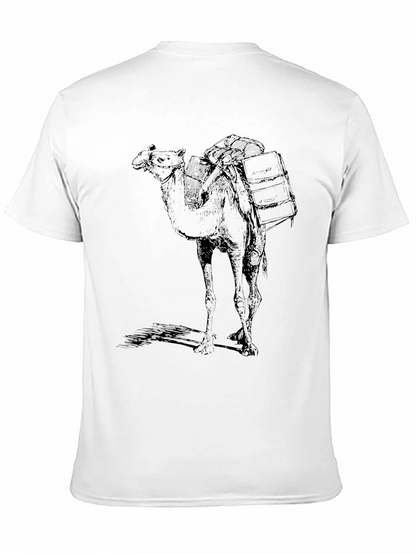 Camel Illustration Black Tee