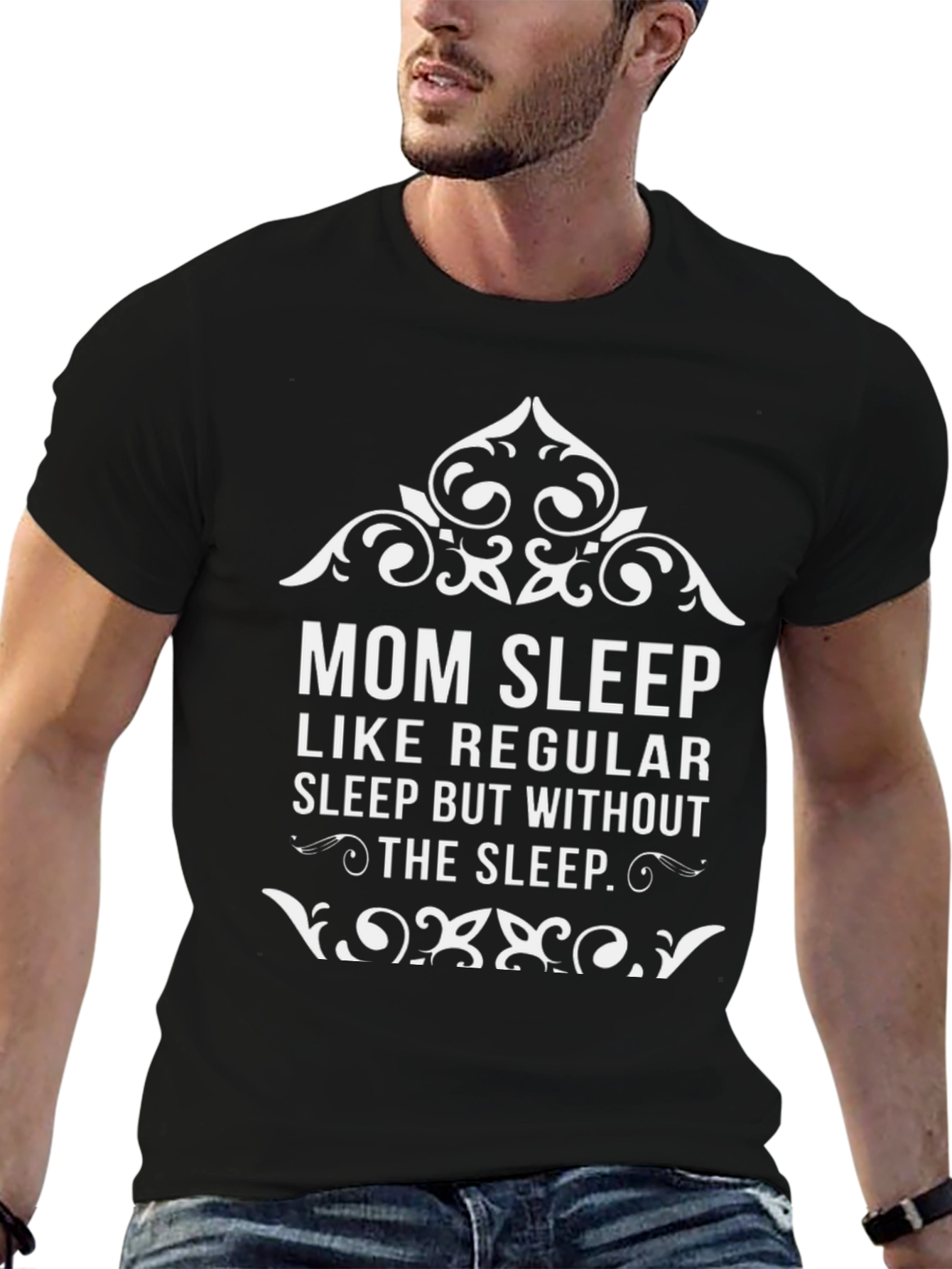 Mom Sleep Graphic Tee - Funny Womens T-Shirt