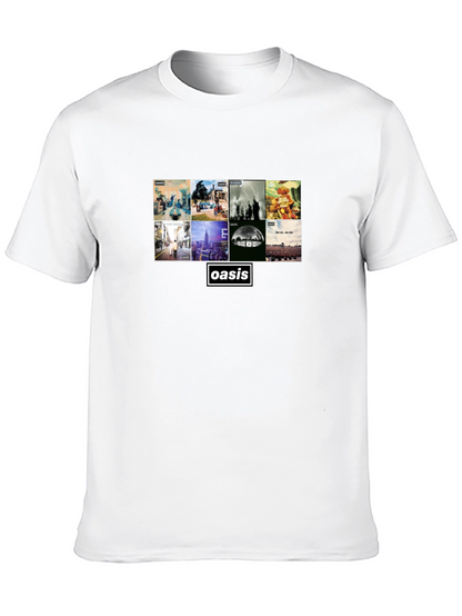 Oasis Album Collage Black T-Shirt