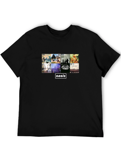 Oasis Album Collage Black T-Shirt