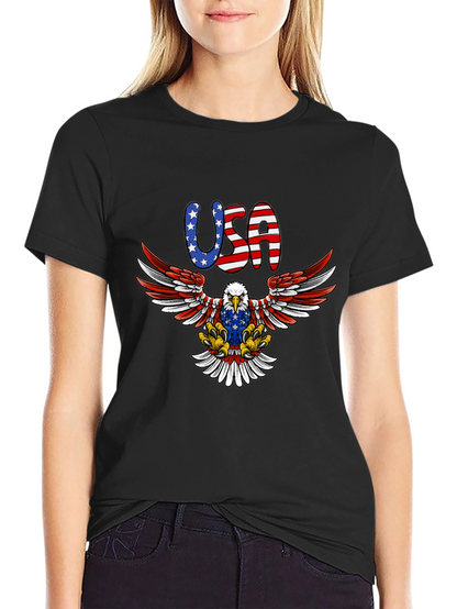 USA Eagle Graphic Tee - Patriotic American Pride