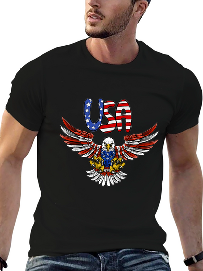 USA Eagle Graphic Tee - Patriotic American Pride