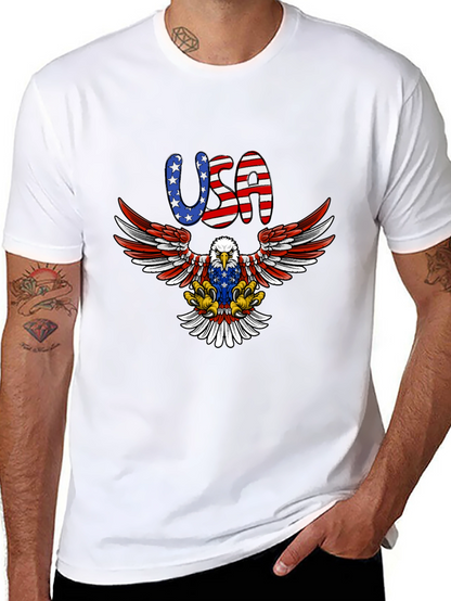USA Eagle Graphic Tee - Patriotic American Pride