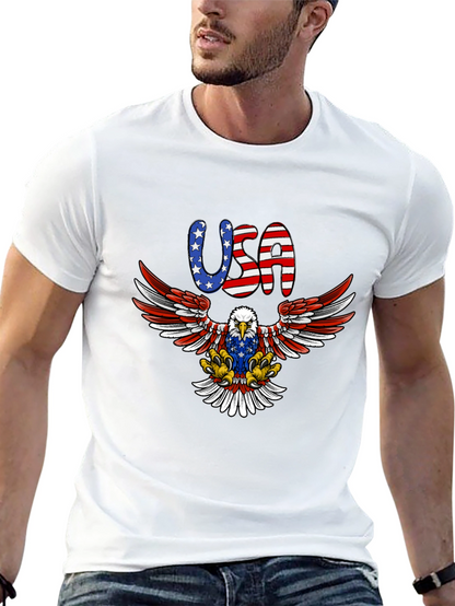 USA Eagle Graphic Tee - Patriotic American Pride