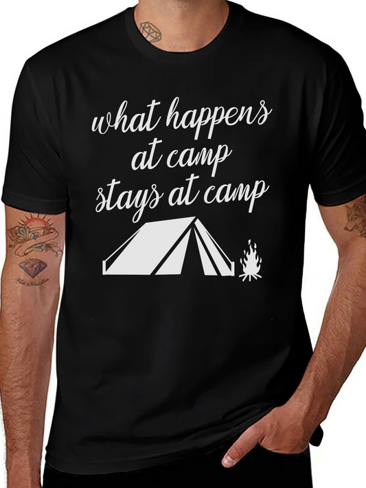Camp Vibes Graphic Tee - What Happens at Camp T-Shirt