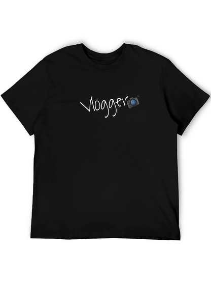 Vlogger T-Shirt - Black Graphic Tee