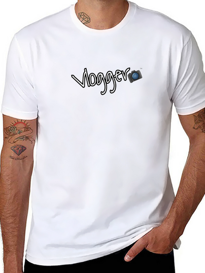 Vlogger T-Shirt - Black Graphic Tee