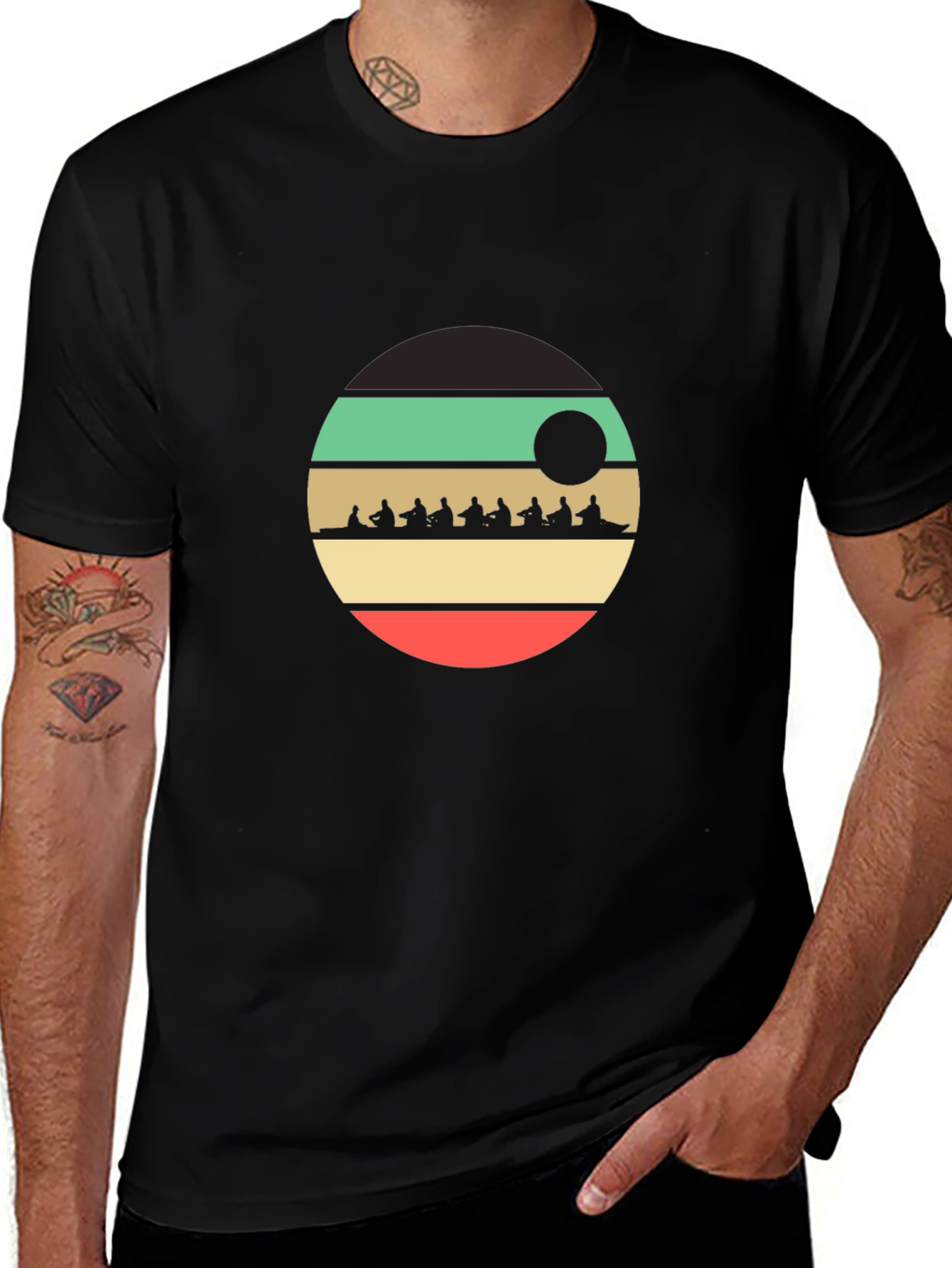 Rowing Team Retro Style T-Shirt