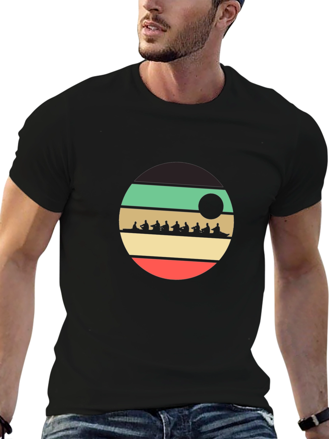 Rowing Team Retro Style T-Shirt