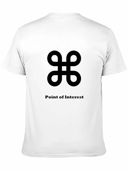 Stylish Black T-Shirt - Point of Interest Design
