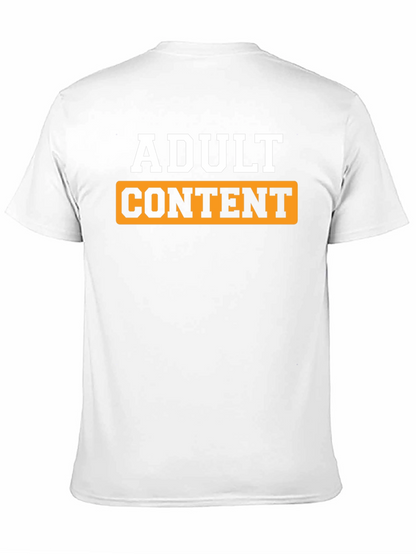 Adult Content Graphic T-Shirt - Black