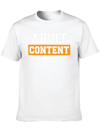 Adult Content Graphic T-Shirt - Black
