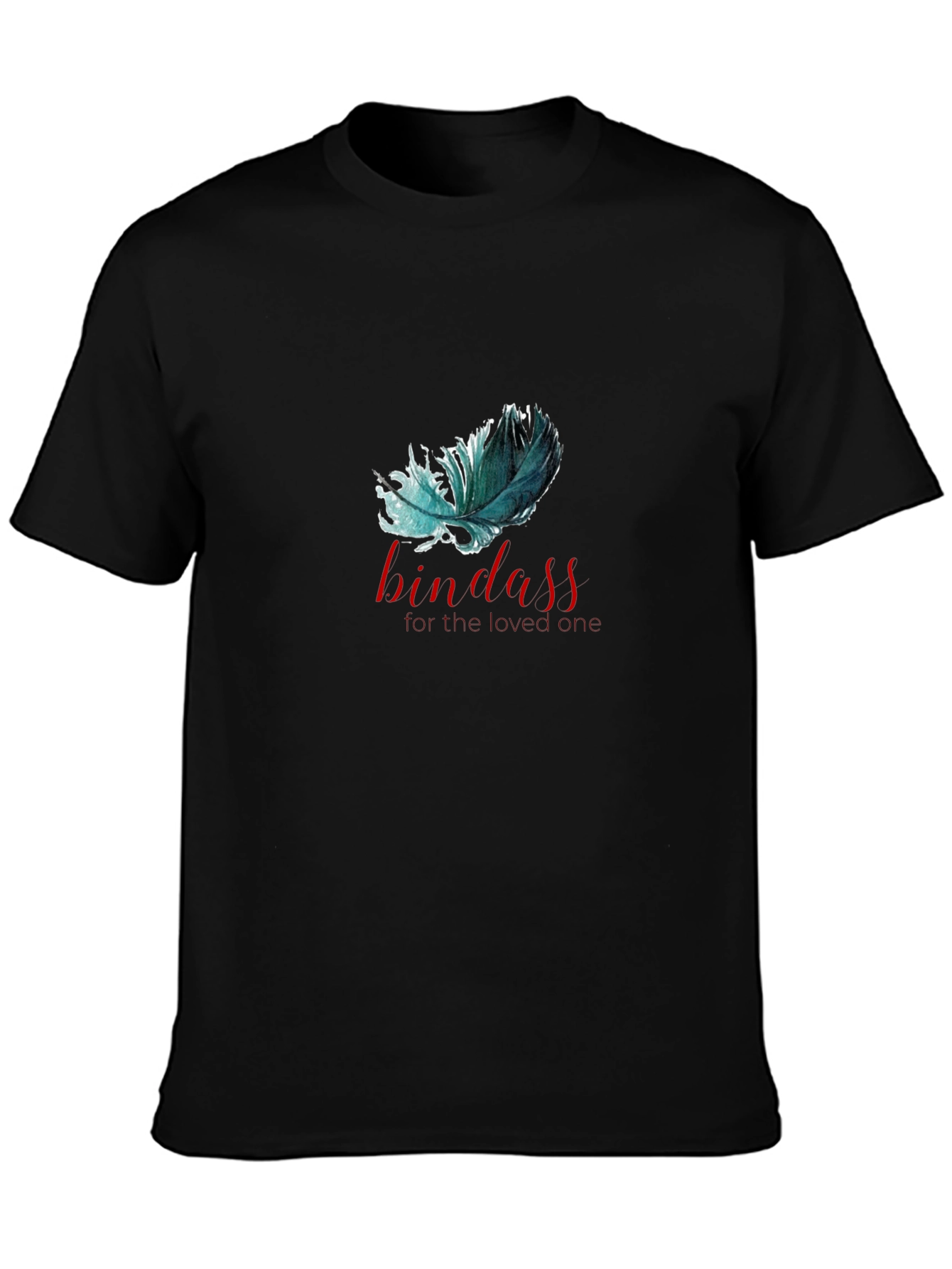 Bindass Feather Graphic T-Shirt