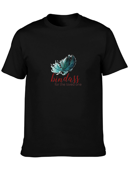 Bindass Feather Graphic T-Shirt