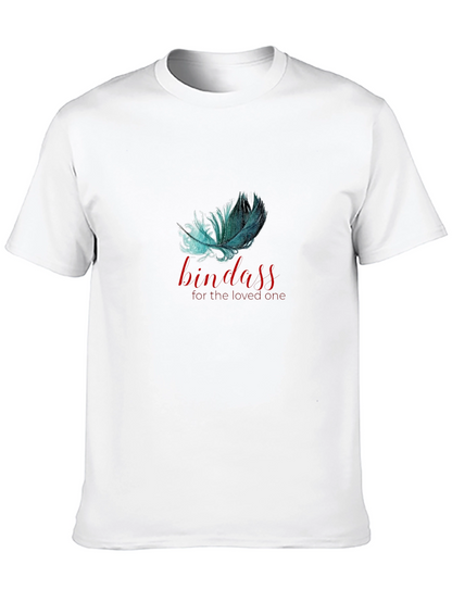 Bindass Feather Graphic T-Shirt