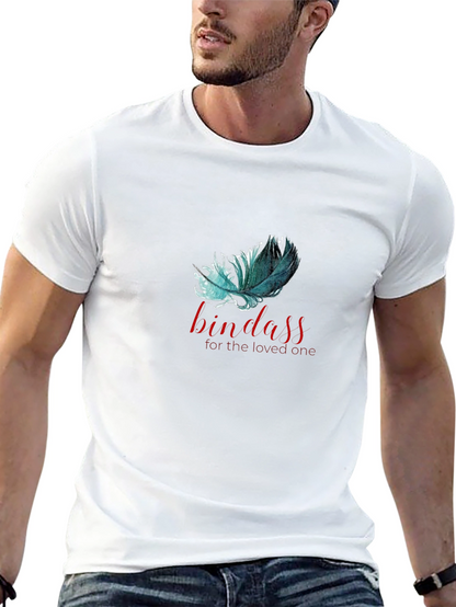 Bindass Feather Graphic T-Shirt