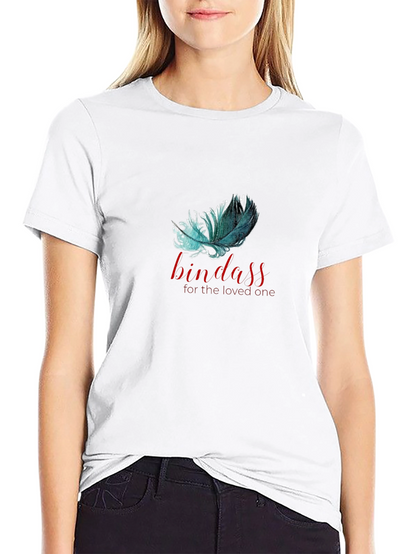 Bindass Feather Graphic T-Shirt