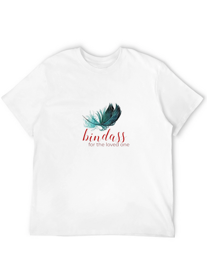 Bindass Feather Graphic T-Shirt