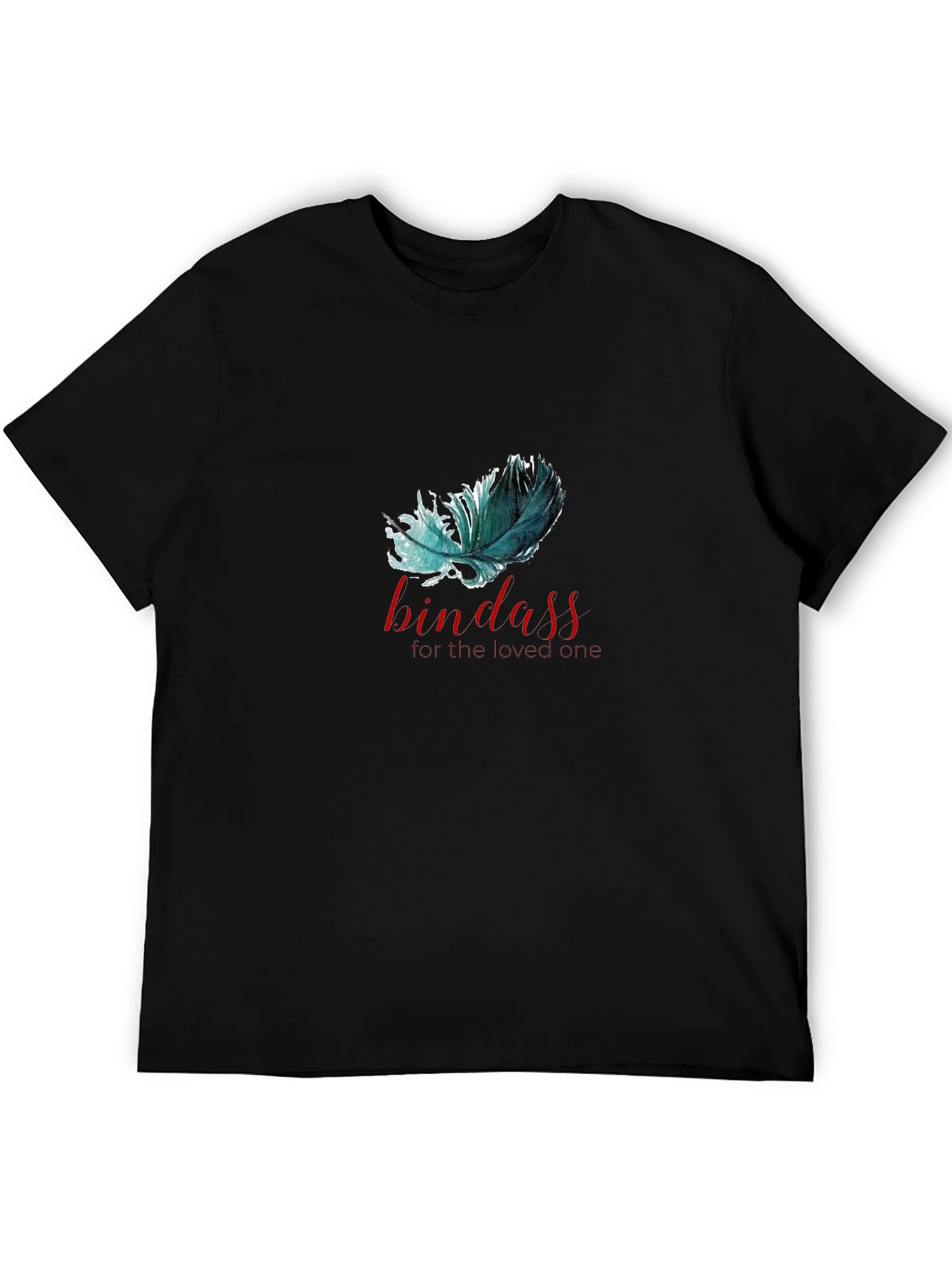Bindass Feather Graphic T-Shirt