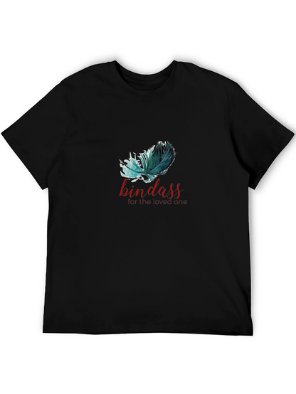 Bindass Feather Graphic T-Shirt