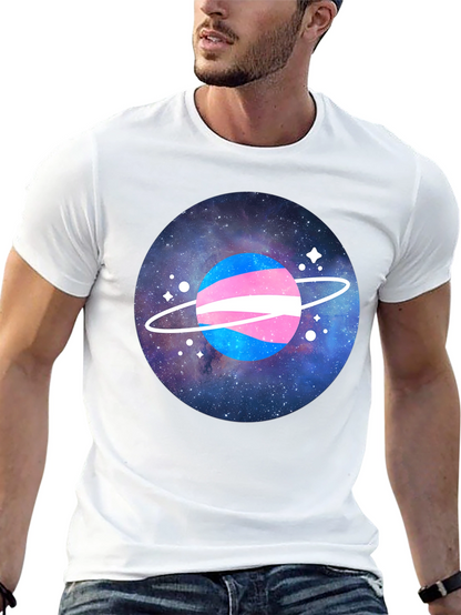 Transgender Pride Planet Graphic T-Shirt