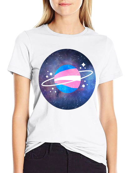 Transgender Pride Planet Graphic T-Shirt