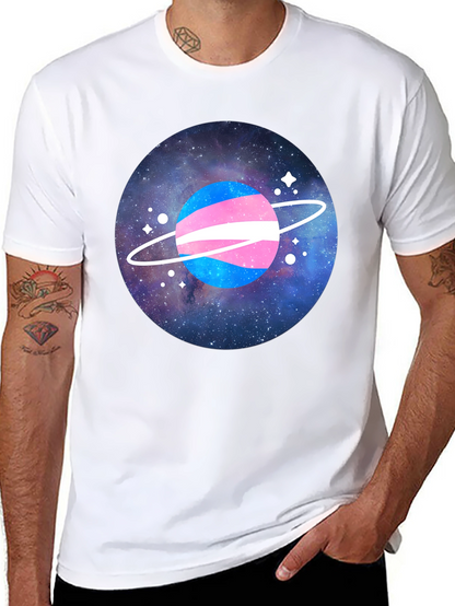 Transgender Pride Planet Graphic T-Shirt