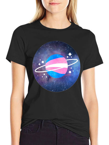 Transgender Pride Planet Graphic T-Shirt