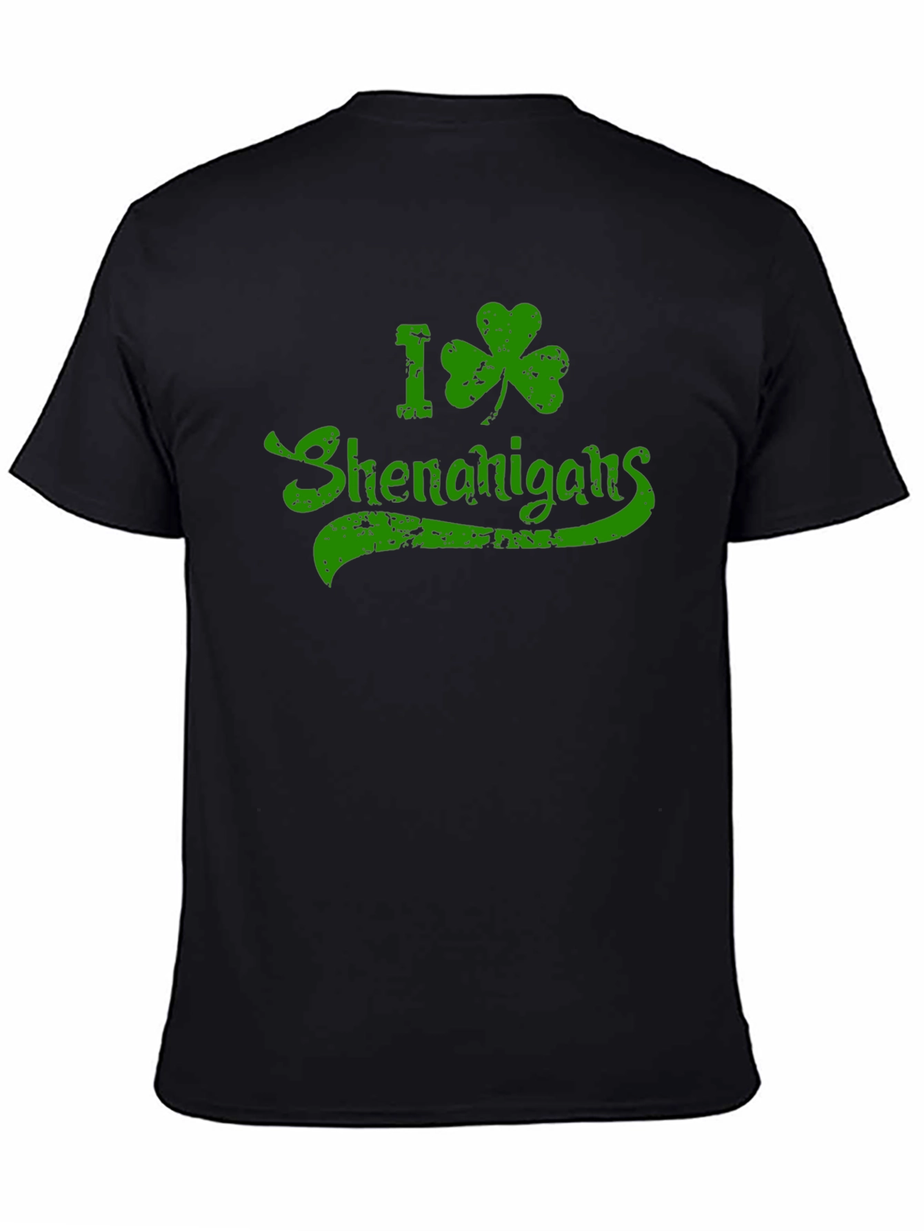 I Shamrock Shenanigans St. Patricks Day Black T-Shirt