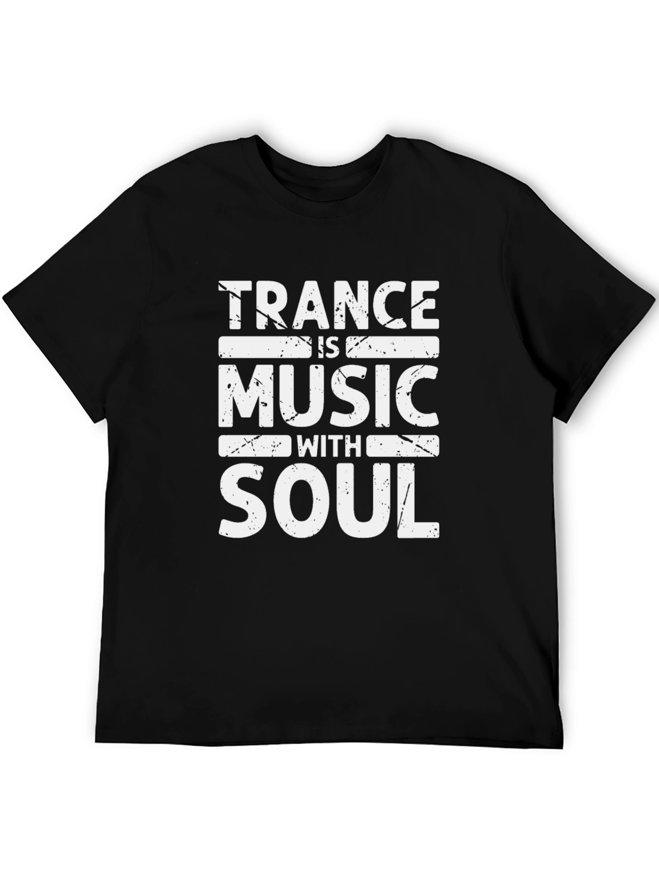 Trance Music with Soul Graphic Tee - Black