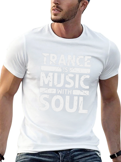 Trance Music with Soul Graphic Tee - Black