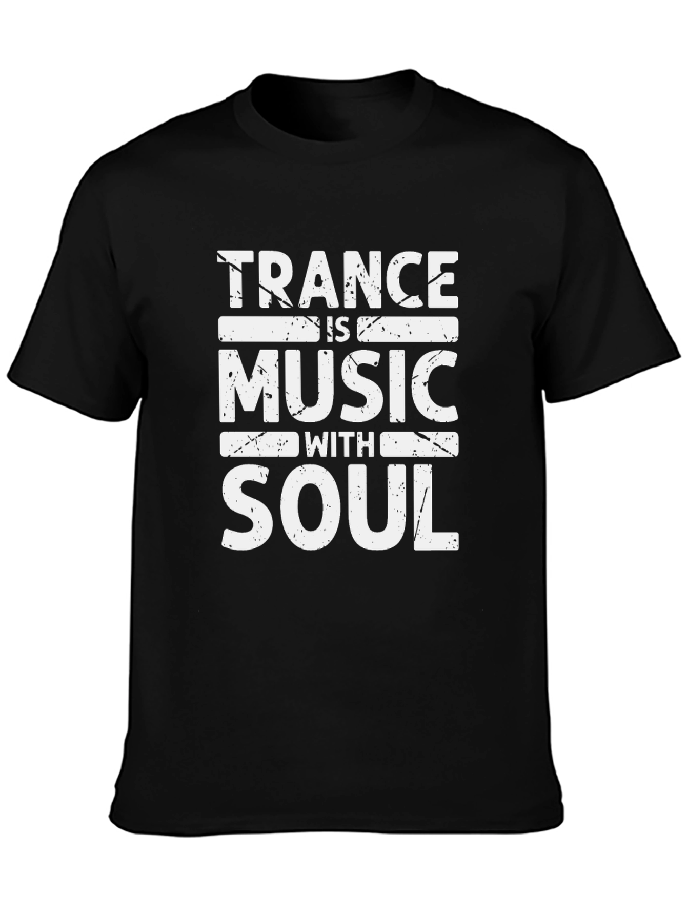 Trance Music with Soul Graphic Tee - Black