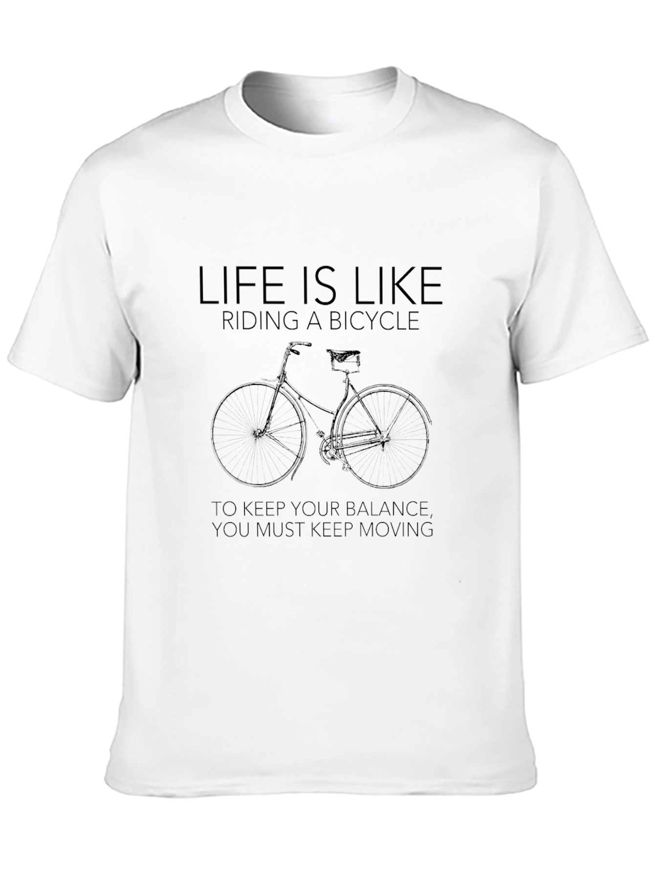 Life is Like Riding a Bicycle Graphic T-Shirt