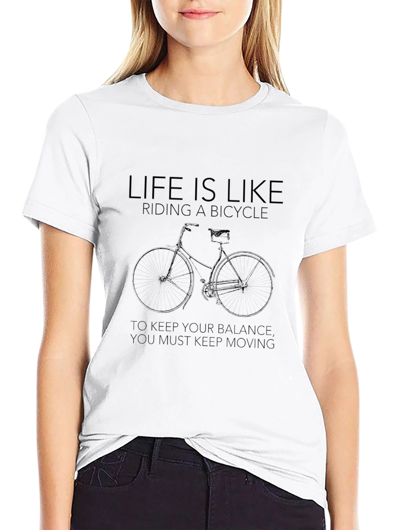 Life is Like Riding a Bicycle Graphic T-Shirt