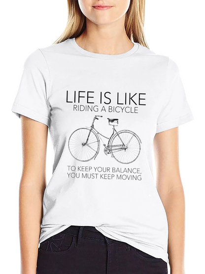 Life is Like Riding a Bicycle Graphic T-Shirt