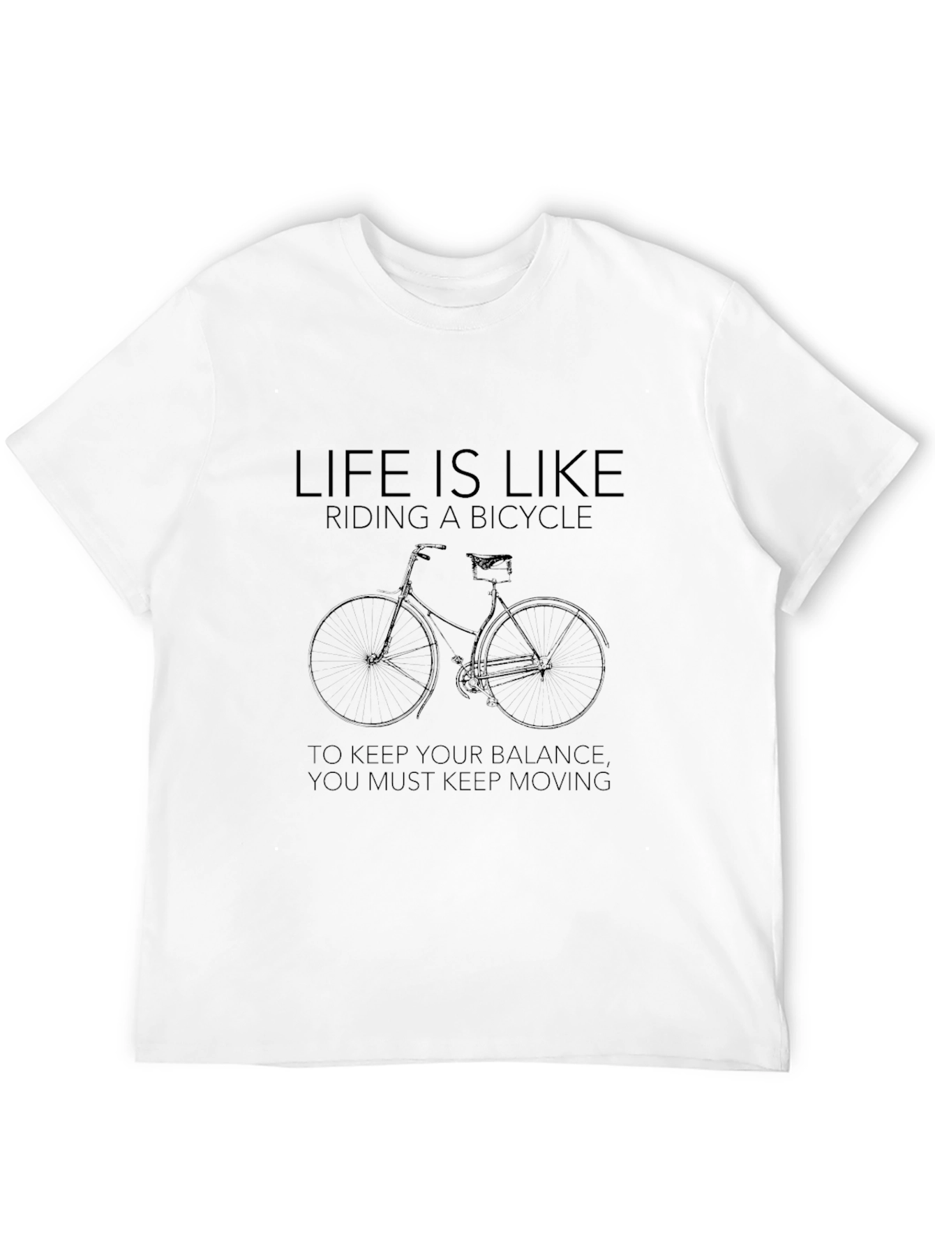 Life is Like Riding a Bicycle Graphic T-Shirt